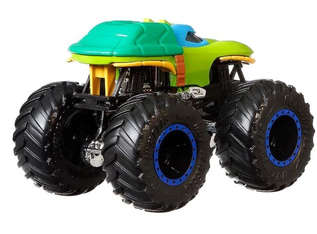 پک تکی ماشین Hot Wheels سری Monster Truck مدل Teenage Mutant Ninja Turtles Leonardo, image 4