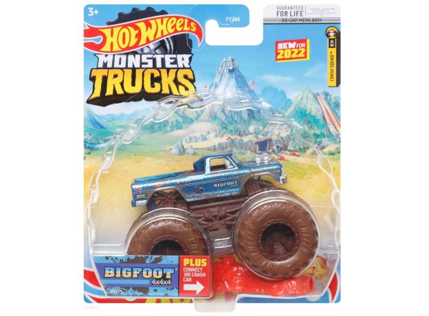 پک تکی ماشین Hot Wheels سری Monster Truck مدل Bigfoot 4x4x4, image 