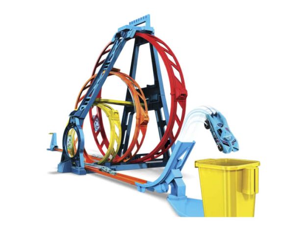 جعبه پیست ماشین های Hot Wheels سری Track Builder مدل Unlimited Triple Loop, image 7