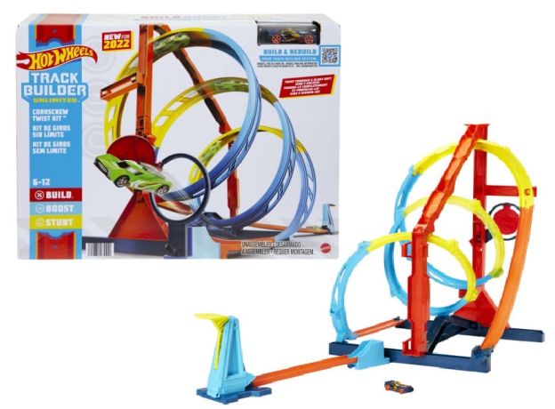 پیست ماشین های Hot Wheels سری Track Builder مدل Corkscrew Twist, image 