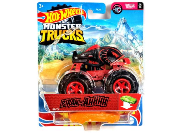 پک تکی ماشین Hot Wheels سری Monster Truck مدل Piran-Ahhhh, image 