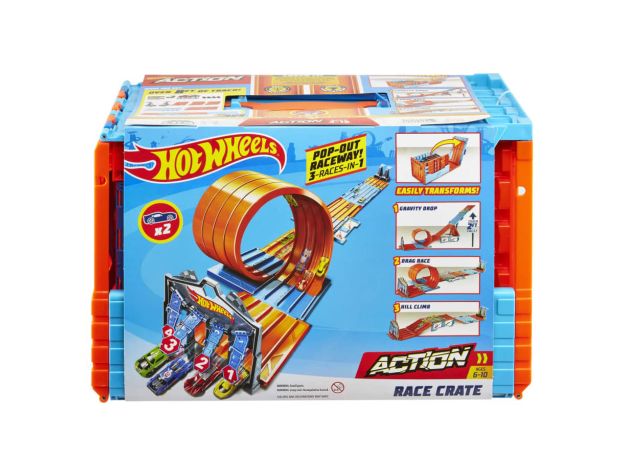 پیست مسابقه 3 در 1 ماشین های Hot Wheels سری Action مدل Race Crate, image 13