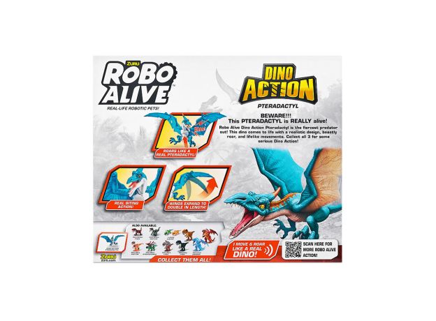 دایناسور پتروداکتیل روبو الایو Robo Alive سری Dino Action مدل آبی, image 10