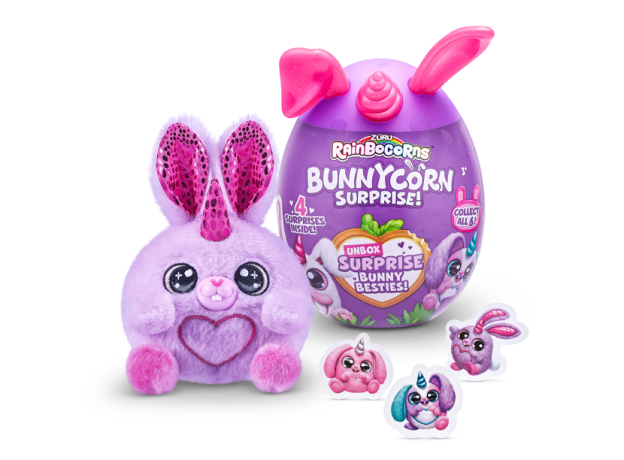 عروسک سورپرایزی رینبوکورنز RainBocoRns سری 1 Bunnycorn با شاخ و گوش صورتی, تنوع: 9260SQ1-Pink, image 5