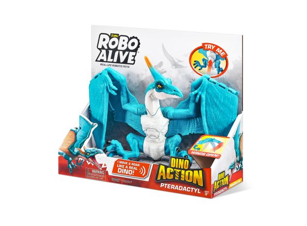 دایناسور پتروداکتیل روبو الایو Robo Alive سری Dino Action مدل آبی, image 8