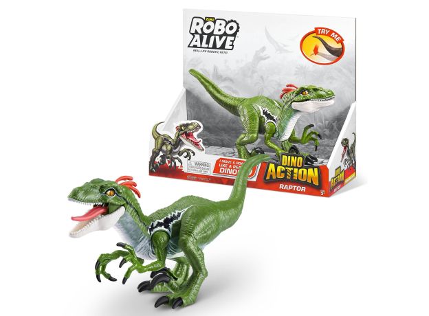 دایناسور رپتور روبو الایو Robo Alive سری Dino Action مدل سبز, image 