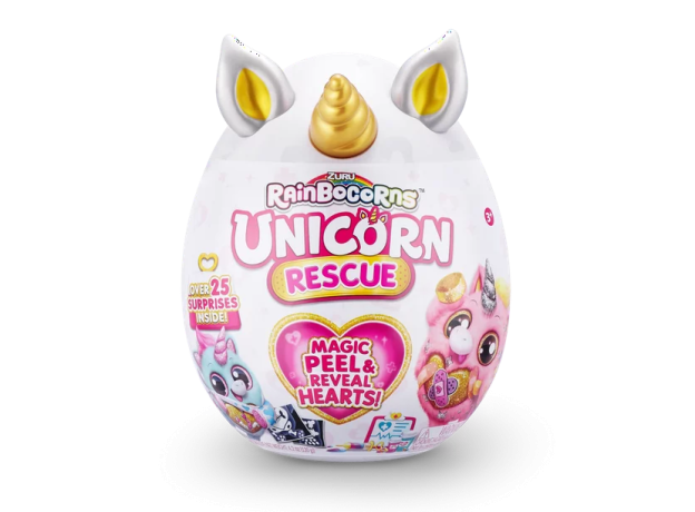 عروسک سورپرایزی رینبوکورنز RainBocoRns سری Unicorn Rescue با شاخ طلایی, تنوع: 9262-Gold, image 2