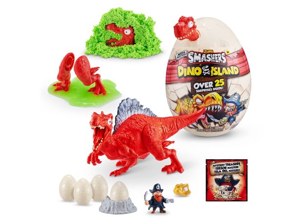 تخم داینو اسمشرز Smashers سری Dino Island مدل قرمز, تنوع: 7487-Red, image 