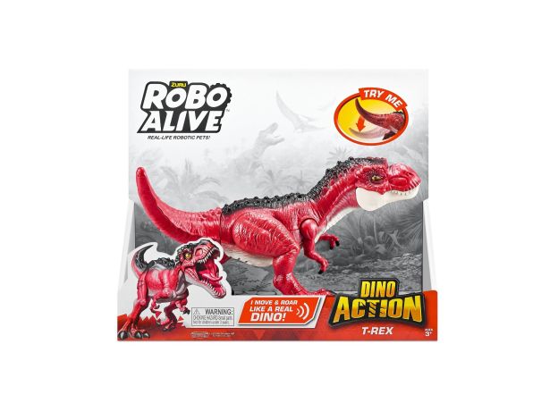 تی رکس روبو الایو Robo Alive سری Dino Action مدل قرمز, image 6