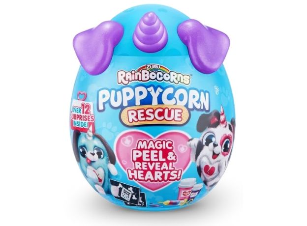 عروسک سورپرایزی رینبوکورنز RainBocoRns سری Puppycorn Rescue با شاخ و گوش های بنفش, تنوع: 9261-Purple, image 