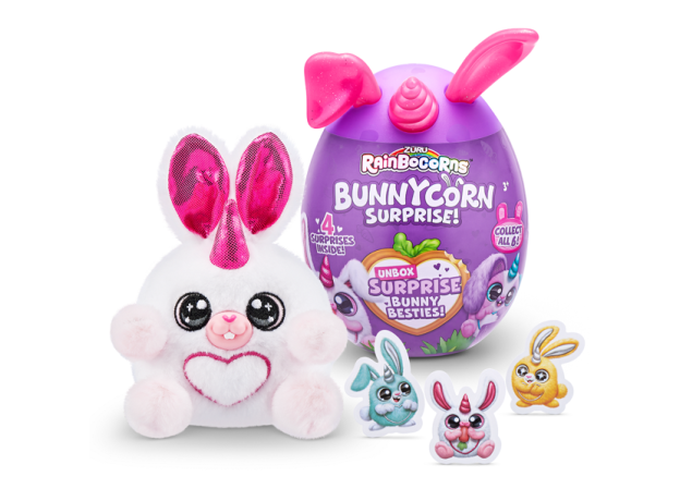 عروسک سورپرایزی رینبوکورنز RainBocoRns سری 1 Bunnycorn با شاخ و گوش صورتی, تنوع: 9260SQ1-Pink, image 6