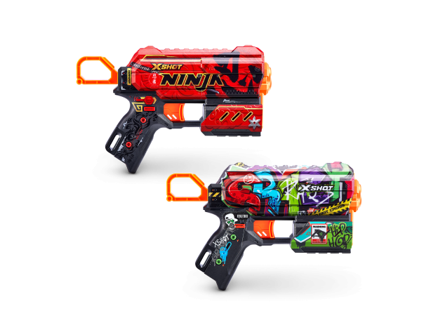 تفنگ دو قلو ایکس شات X-Shot سری Skins مدل Ninja و Graffiti, image 5