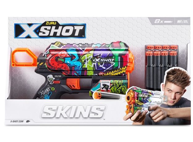 تفنگ ایکس شات X-Shot سری Skins مدل Flux Graffiti, تنوع: 36516-Graffiti, image 5