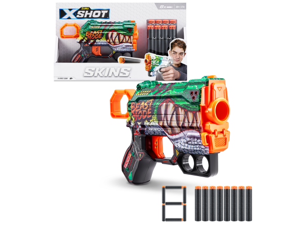 تفنگ ایکس شات X-Shot سری Skins مدل Menace Beast out, تنوع: 36515-Beast out, image 