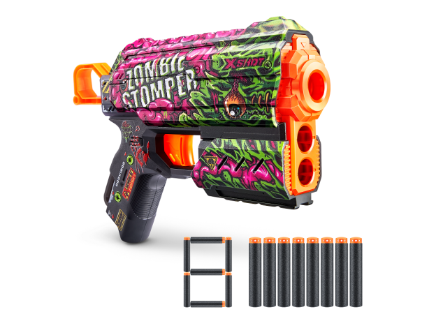 تفنگ ایکس شات X-Shot سری Skins مدل Flux Zombie Stomper, تنوع: 36516-Zombie Stomper, image 4