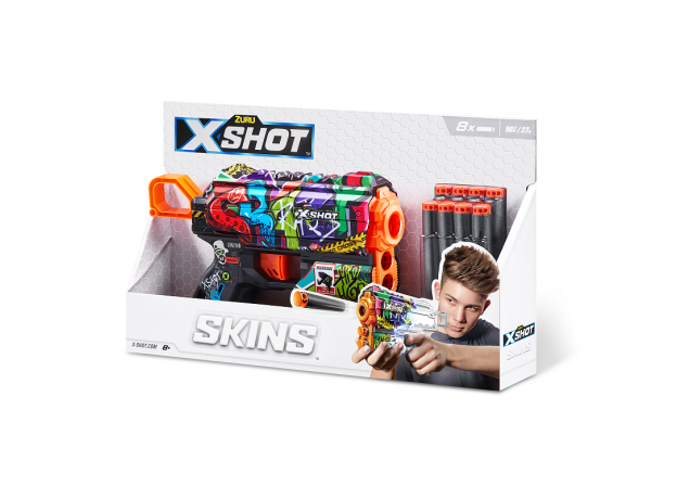 تفنگ ایکس شات X-Shot سری Skins مدل Flux Graffiti, تنوع: 36516-Graffiti, image 6