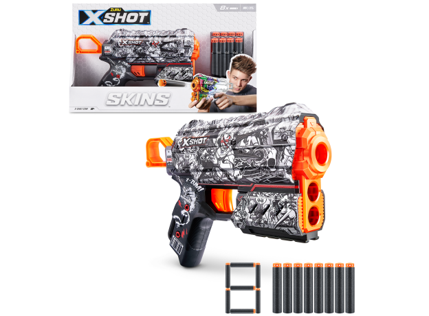 تفنگ ایکس شات X-Shot سری Skins مدل Flux Illustrate, تنوع: 36516-Illustrate, image 