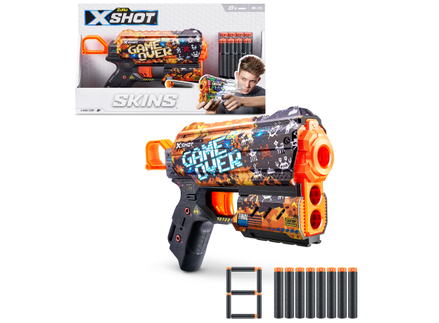 تفنگ ایکس شات X-Shot سری Skins مدل Flux Game over, تنوع: 36516-Game over, image 