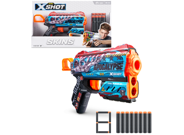 تفنگ ایکس شات X-Shot سری Skins مدل Flux Apocalypse, تنوع: 36516-Apocalypse, image 