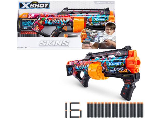 تفنگ ایکس شات X-Shot سری Skins مدل Last Stand Graffiti, image 