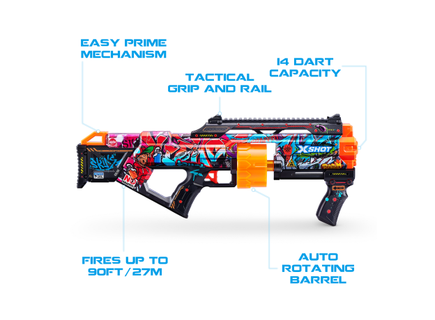 تفنگ ایکس شات X-Shot سری Skins مدل Last Stand Graffiti, image 2