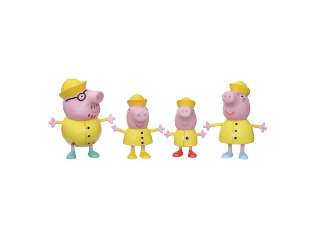 فیگورهای خانواده Peppa Pig با لباس بارانی, image 2