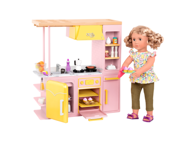 ست آشپزخانه و لوازم آشپزی عروسک های OG, image 2