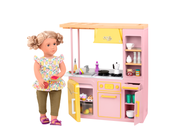 ست آشپزخانه و لوازم آشپزی عروسک های OG, image 3