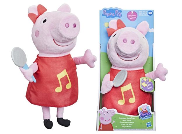 عروسک پولیشی موزیکال Peppa Pig مدل قرمز, تنوع: F2187-Peppa, image 