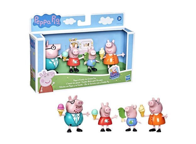 فیگورهای خانواده Peppa Pig با بستنی, image 