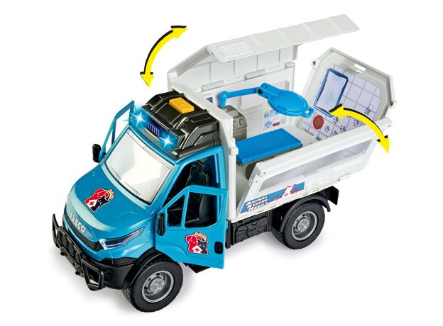 ست نجات حیوانات Dickie Toys همراه با کامیون Iveco, image 4