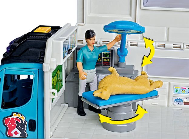 ست نجات حیوانات Dickie Toys همراه با کامیون Iveco, image 5