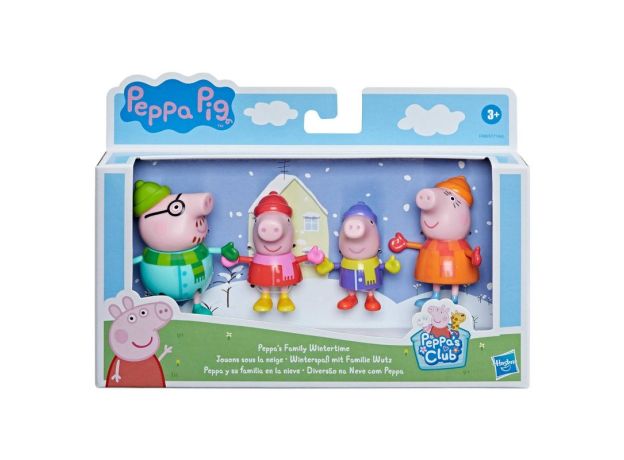 فیگورهای خانواده Peppa Pig با لباس زمستونی, image 3