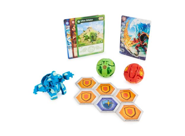 پک 3 تایی Starter باکوگان Bakugan سری Evolutions مدل Gillator Ultra, image 2