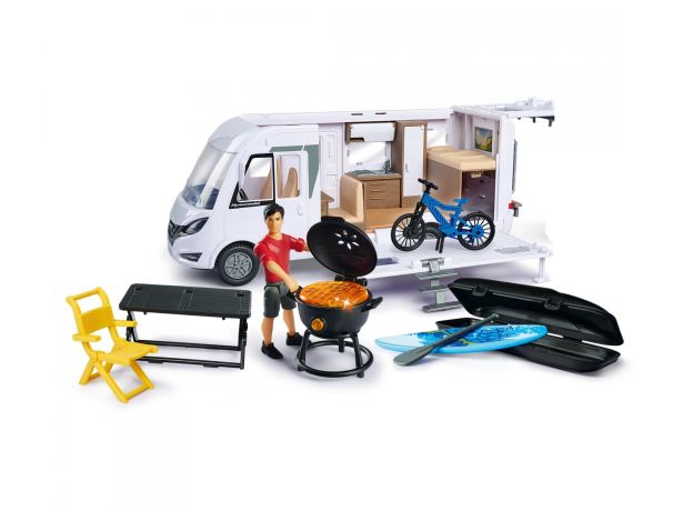 ست کمپ Dickie Toys همراه با ون Hymer و دوچرخه, image 8