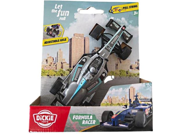 ماشین فرمول یک 14 سانتی Dickie Toys مدل طوسی, تنوع: 203341035-Formula Racer Gray, image 