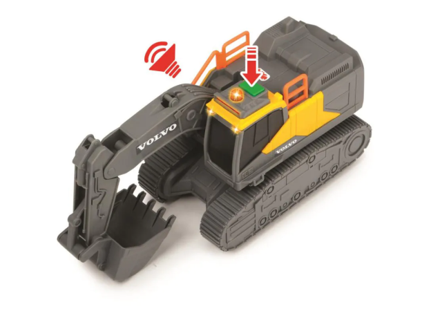 بیل مکانیکی 23 سانتی ولوو Dickie Toys, تنوع: 203723005-Excavator, image 3