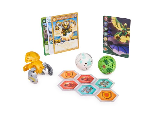 پک 3 تایی Starter باکوگان Bakugan سری Evolutions مدل Tretorous Ultra, image 2