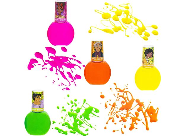پک 15 تایی لاک های رنگارنگ به همراه وسایل طراحی ناخن دیزنی Encanto, image 4