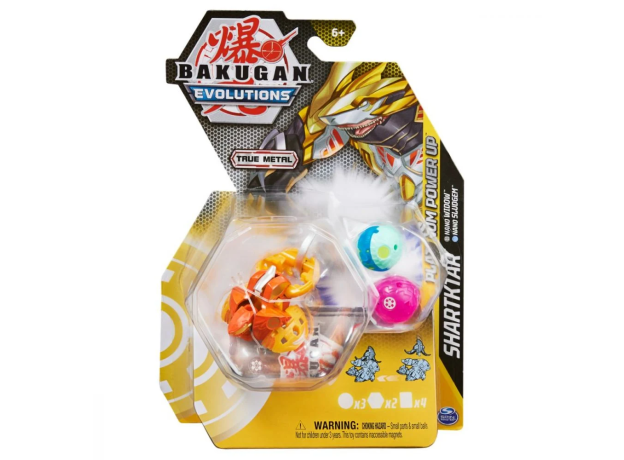 پک 3 تایی باکوگان Bakugan سری Evolutions مدل Shartktar, تنوع: 6063394-Shartktar, image 