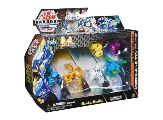 پک 6 تایی باکوگان Bakugan سری Evolutions مدل Warrior Whale, image 4