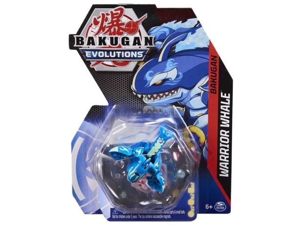 پک تکی باکوگان Bakugan سری Evolutions مدل Warrior Whale, تنوع: 6063017-Warrior Whale, image 