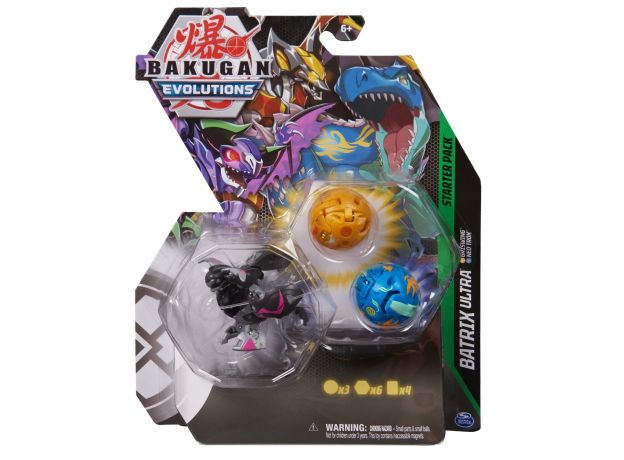 پک 3 تایی Starter باکوگان Bakugan سری Evolutions مدل Batrix Ultra, image 