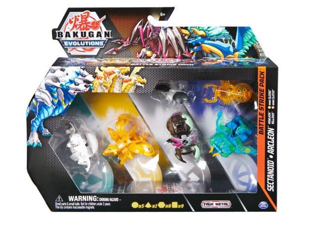 پک 6 تایی باکوگان Bakugan سری Evolutions مدل Sectanoid, image 