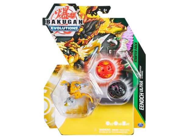 پک 3 تایی Starter باکوگان Bakugan سری Evolutions مدل Eenoch Ultra, image 