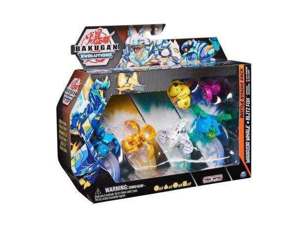 پک 6 تایی باکوگان Bakugan سری Evolutions مدل Warrior Whale, image 6