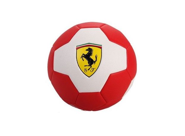 توپ فوتبال Ferrari مدل سفید قرمز, image 