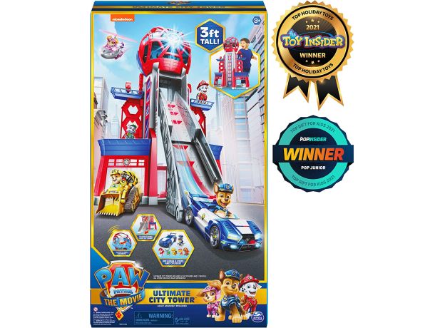 برج مراقبت بزرگ سگ ‌های نگهبان Paw Patrol سری The Movie مدل Ultimate City Tower, image 13