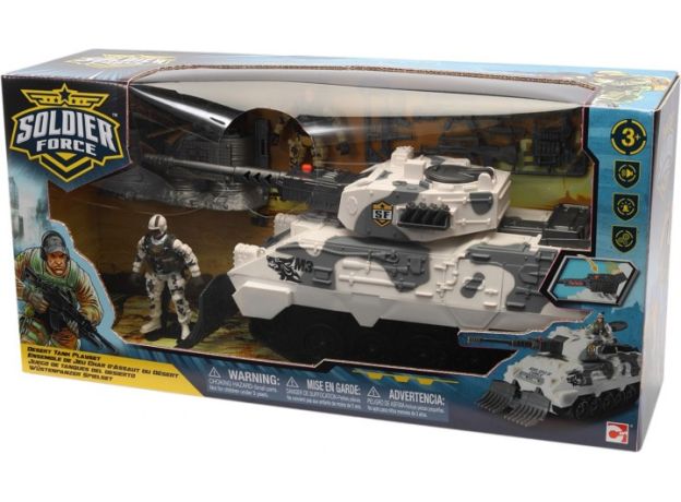 ست بازی تانک جنگنده سربازهای Soldier Force مدل Desert Tank, image 3