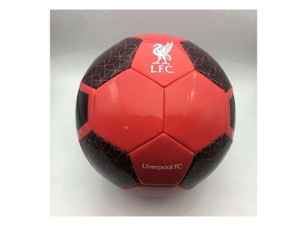 توپ فوتبال لیورپول مدل قرمز و مشکی, image 3